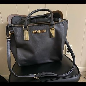 Andrew Marc Steele Gray Crossbody Purse